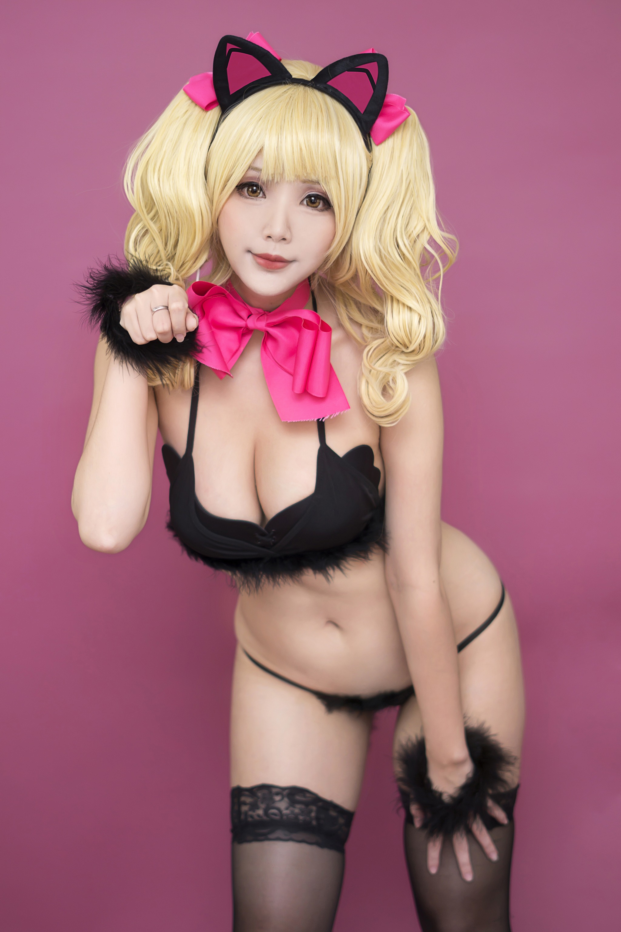 图片[1]-Hana Bunny – NO.015 Black Cat D.Va (Overwatch)[12P]-XikXak
